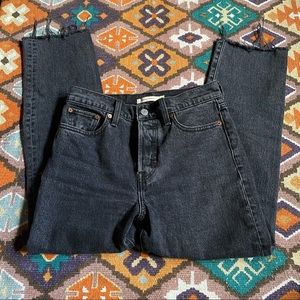 Levi’s Wedgie Straight Dark Grey Jeans Denim 26